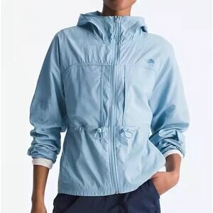 The North Face Spring Peak Rain Defender Jacket NWT Size Medium in Steel Blue